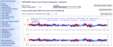 Screenshot of OC Science Team VIIRS Calibration & Validation