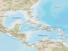 Map of Caribbean, Gulf of Mexico, and Southeast United States coast
