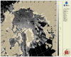 Polar stereographic Map projection of normalized radar cross section imagery over the Northern Hemisphere